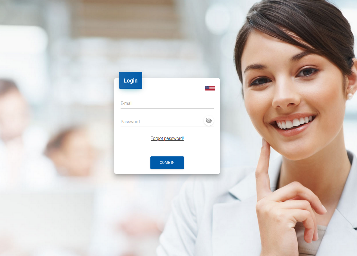 Login page