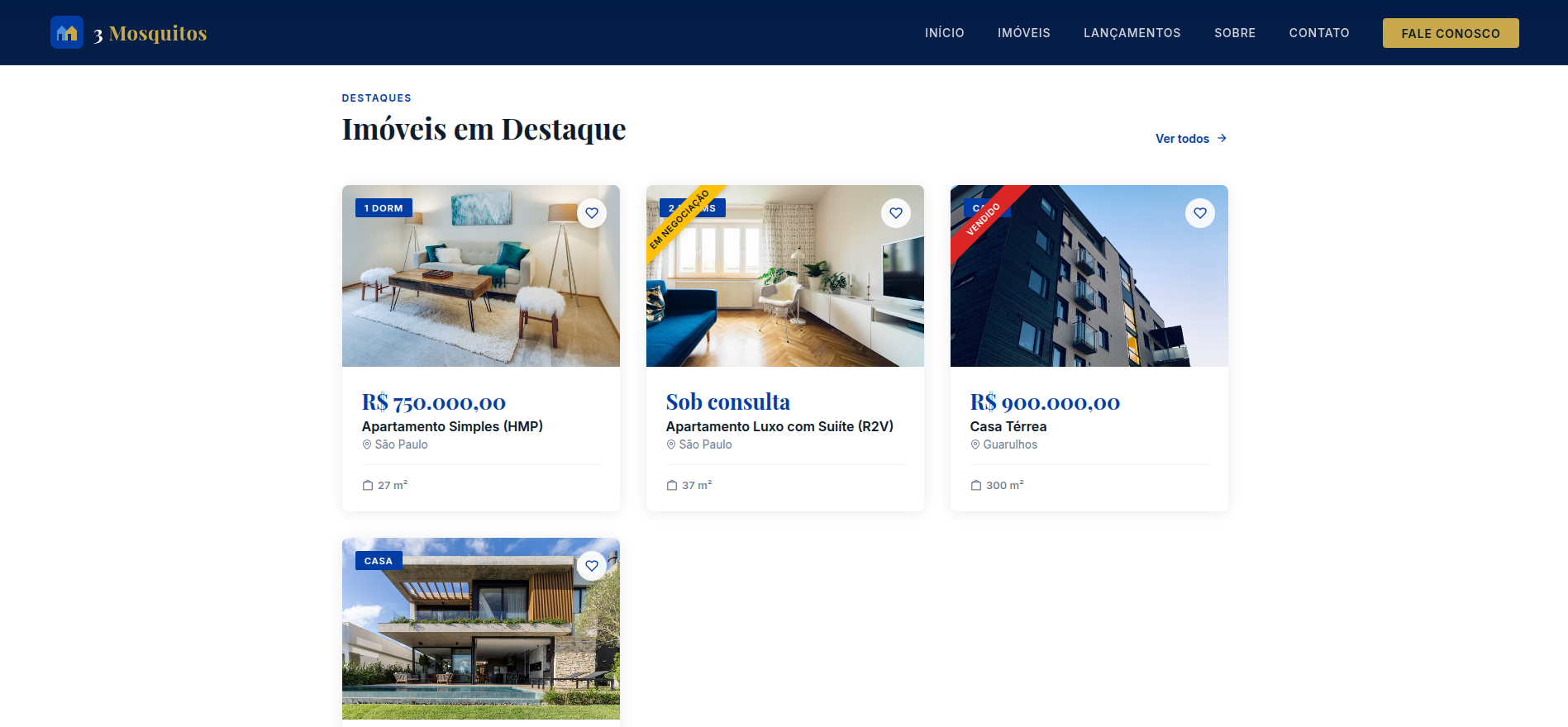 Real-estate portal — section 3