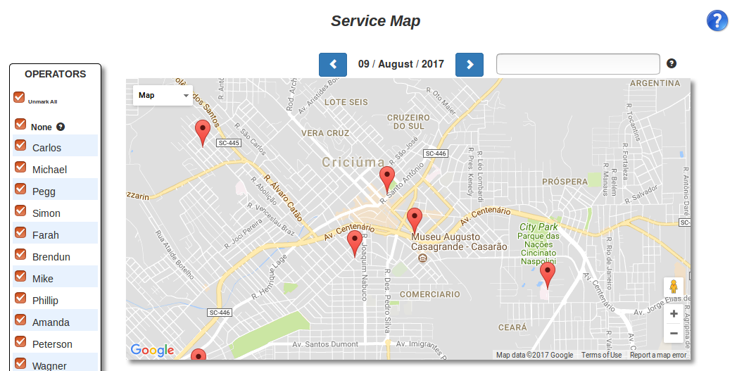 Team tracker
