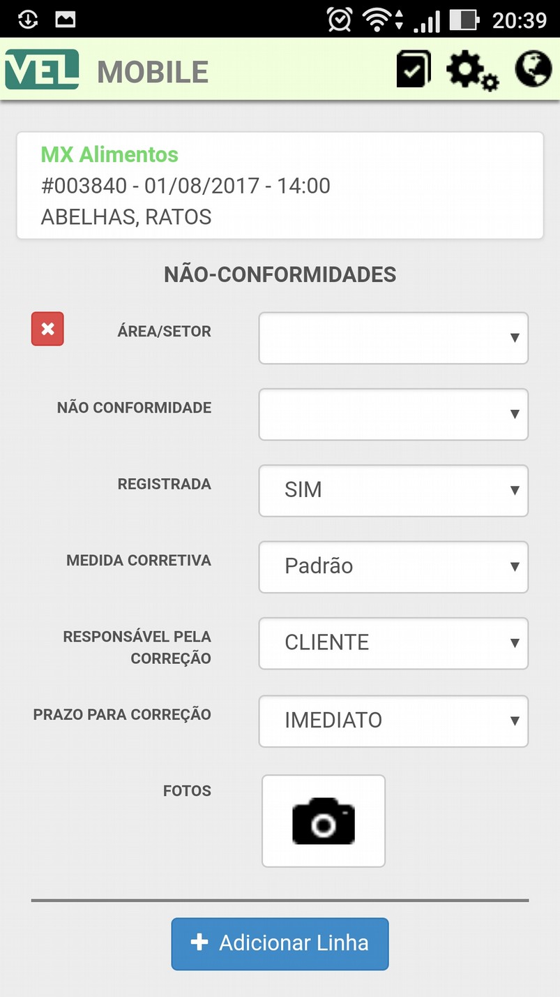Non-compliance registration