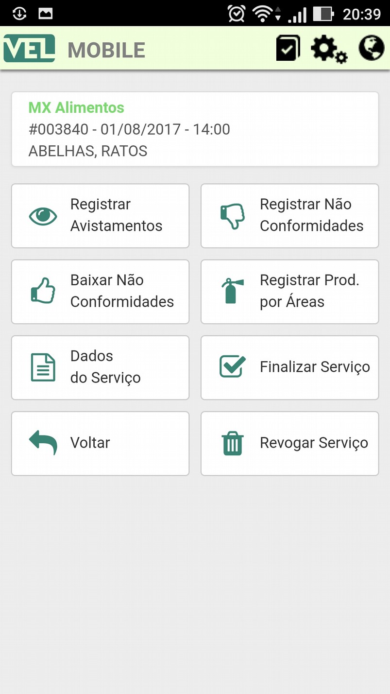 Service actions