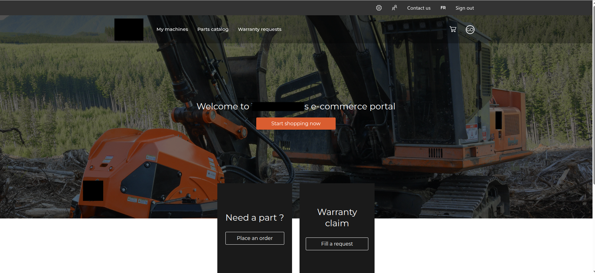 Landing page
